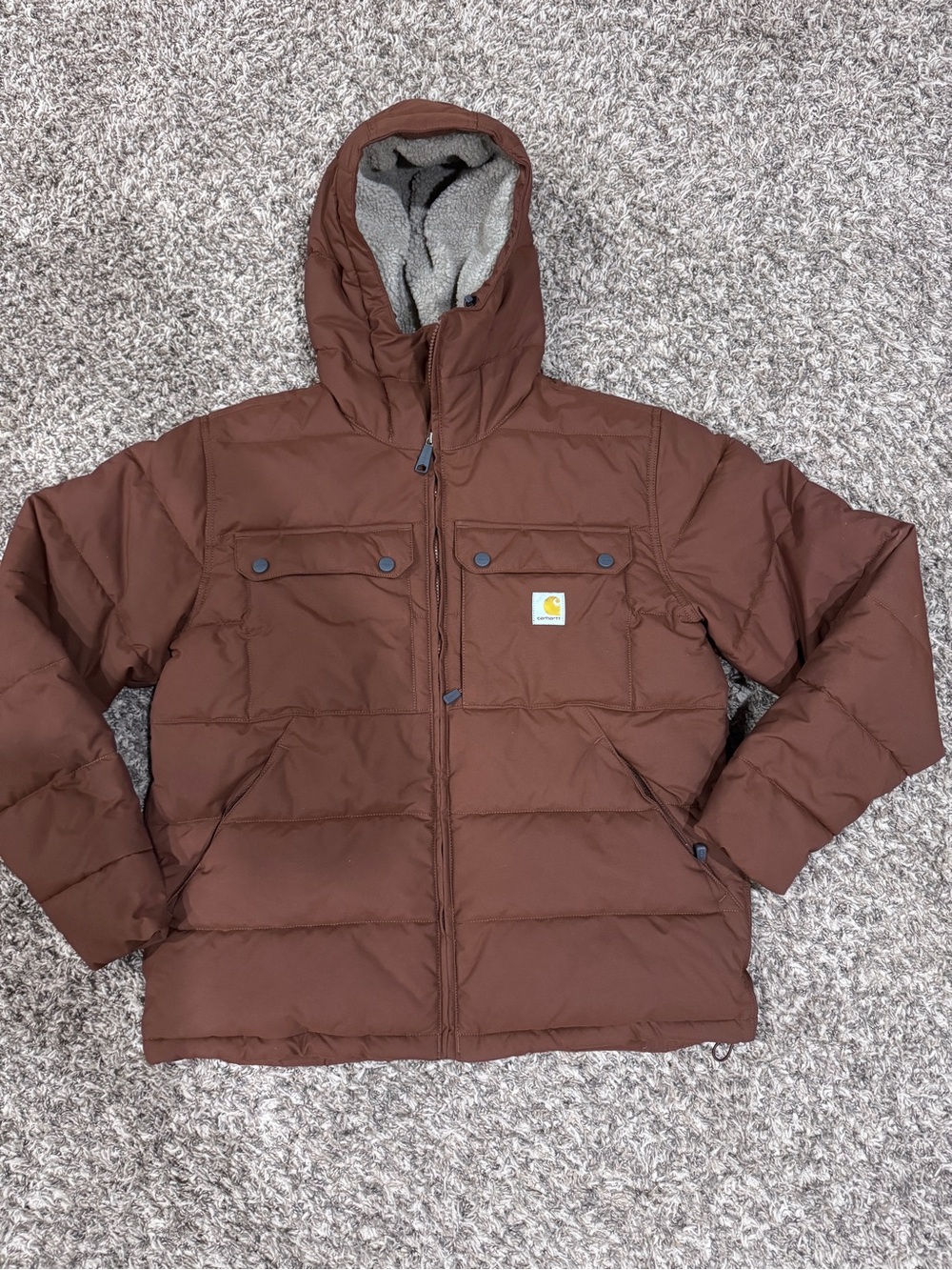 Carhartt Men's Montana Chocolate Brown Hooded Jacket